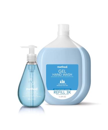 Method Gel Hand Soap Refill 34 oz - Pack of 4 | Free + Clear | Recyclable Bottle | 136 Fl Oz Total - Buy Online on GoSupps.com