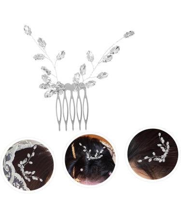 minkissy Small Side Comb Wedding Hair Accessories Tiara Wedding Hair Comb Hair Accessories for Wedding Bridal Hair Side Comb Bride Rhinestones Zinc Alloy Little Plum Blossom - Buy Online on GoSupps.com