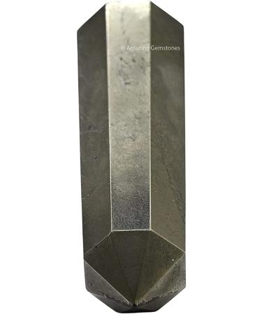 Pyrite Crystal Tower 2-3 Inch - Natural Healing Point Obelisk for Reiki Grid - 1 Pc - Buy Online on GoSupps.com