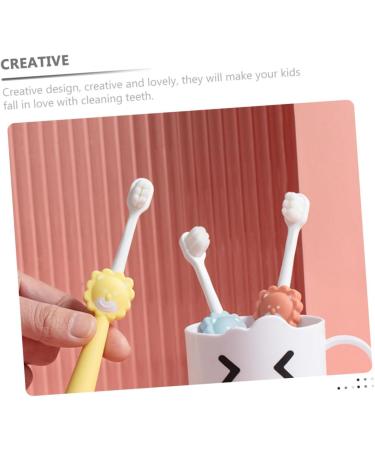 Beavorty 12 STK Wanmao Children's Toothbrush Set - Portable Animal Toothbrushes for Kids - Soft Fur Tooth Cleaning Brush (4 Colors) - Ideal for Baby & Children's Dental Care - Buy Online on GoSupps.com