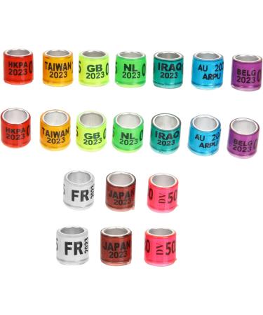 VANZACK 300 Pcs Pigeon Foot Ring Rabbit Cage Bird DNA Testing Kit Pet Tag Poo Bird Supplies Aluminum Plastic 1.1x0.8cmx3pcs Random Colorx3pcs - Buy Online on GoSupps.com