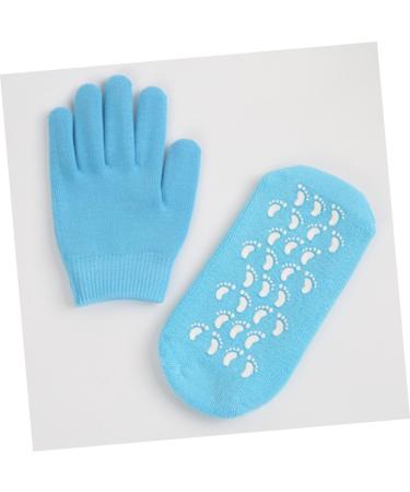 VINTORKY Spa Gel Socks Gel Gloves and Socks Moisturizing Heel Socks Dry Skin Gloves Socks for Women Spa Gel Gloves Moisturize Gel Socks for Moisturizing Women Spa Socks Ladies Gloves Hand 21.00X10.50X3.00CM - Buy Online on GoSupps.com