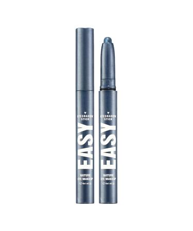 Eyeshadow Sticks Multiple-Use Shimmery Glitter Makeup Pen Highlight Base Priming Blusher Eyebrow Pencil Metallic High Gloss Creamy Make Up Pen Silky Smooth Texture Long Wearing Water (Blue One Size) 1 count (Pack of 1) Blue