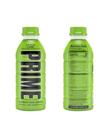Prime Hydration Sports Drink Variety Pack - 16.9 Fl Oz - 6 Pack - Energy Electrolyte Beverage - Lemon Lime, Tropical Punch, Blue Raspberry - Buy Online on GoSupps.com