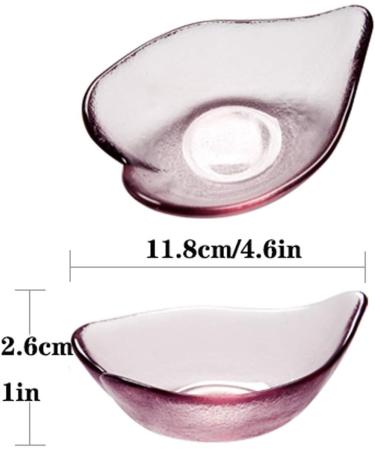Sauce Dipping Saucer Sauce Dipping Bowls Multipurpose Glass Side Dish Bowl Pink Stylish Design Seasoning Dishes Soy Dipping Sauce Dishes Good for Ketchup Soy Sauce Snacks Fruits-Set Of 8 Soy Sauce B - Buy Online on GoSupps.com