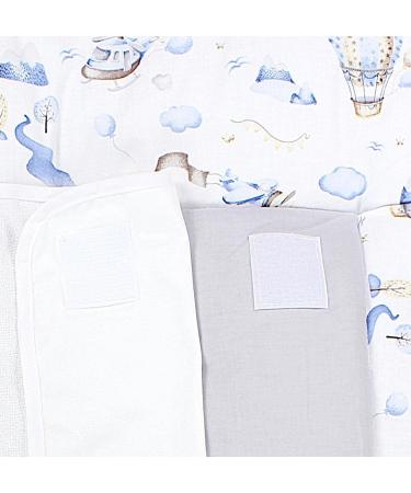 Buy Tuptam Changing Pad with 2 Terry Covers - Hot Air Balloons Blue 70x70 cm | International Shipping - Buy Online on GoSupps.com