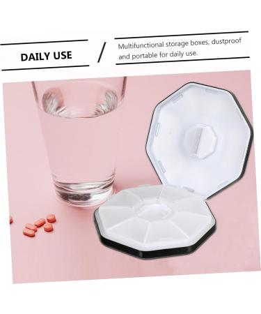 Aluminum Alloy Medicine Box - Splitter & Cutter | 8.7x8.7cm Black | International Shipping Available - Buy Online on GoSupps.com