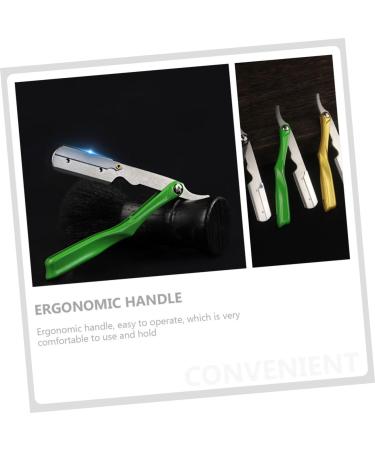 Frcolor 4-Piece Manual Razor Cartridge Set | Barber Wet Razor & Eyebrow Grooming Tools for Men - Premium Razor Blades & Holder - Buy Online on GoSupps.com