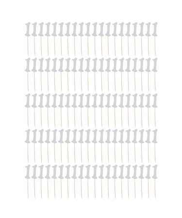 Xcello 100pcs Silver Glitter 1 Cupcake Topper for Simple Operation Birthday Cake and Baby Shower Decorations