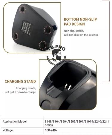TB-PRO Hair Clipper Charging Stand | Charging Base Charger Stand | Replacement Accessory | Hair Clippers Accessories for WAHL | Cordless Electric Hair Clipper Dock Station - Buy Online on GoSupps.com