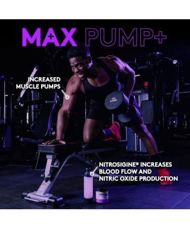 AminoLean MAX Pre Workout - Intense Energy, Massive Pumps, Laser Focus - Sweet Peach Flavor | Natural Caffeine, Nitric Oxide, Beta Alanine, BCAAs, Nootropics - 25 Servings - Buy Online on GoSupps.com