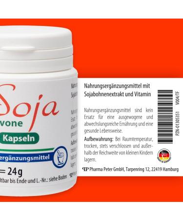 Pharma-Peter SOJA ISOFLAVONES Vegetarian Capsules - 60 Capsules for Health & Wellness | International Shipping Available - Buy Online on GoSupps.com