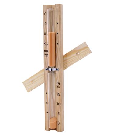 Well Solutions hourglass 15 minutes made of softwood timer sauna clock