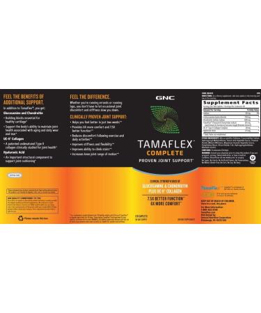 GNC Tamaflex Complete 120 Caplets - Advanced Joint Support Formula - Buy Online on GoSupps.com
