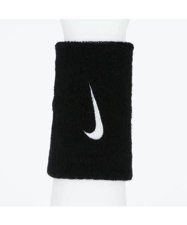 Nike Swoosh Wristbands - Black/White (One Size): Stylish and Functional - Buy Online on GoSupps.com