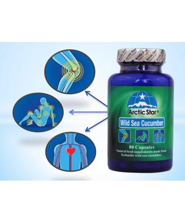 Arctic Star - Sea Cucumber Capsules - Natural Pure Iceland Atlantic Wild Caught Sea Cucumber Extract Supplement Pills - Joint Health t & Immune Health 400mg 80 Capsules/Bottle  - Buy Online on GoSupps.com