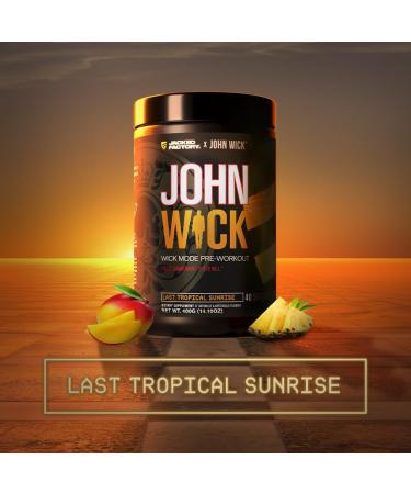 Jacked Factory X John Wick - Wick Mode Pre Workout Powder - Intense Energy Battle-Ready Focus Unstoppable Commitment and Sheer Will - Baba Yaga Blue Raz & Last Tropical Sunrise - Buy Online on GoSupps.com