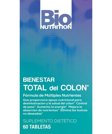 Bio Nutrition Total Colon Wellness 60 Tablets - Buy Online on GoSupps.com