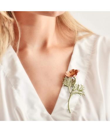WIPPWER Pin Jewelry Gifts for Women Flower Type Brooch Badge Pin Needle Women's Chest Brooch Brooches & Pins - Buy Online on GoSupps.com
