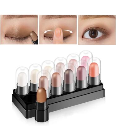 Reddhoon 12 Colors Eyeshadow Stick Pen Gradient Eye Shadow Stick Brilliant Shimmer Eye Makeup Pencil Waterproof Long-lasting Matte Shimmer Eyeshadow Pen A1 - Buy Online on GoSupps.com