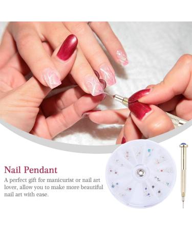 Beaupretty 2 Boxes Nail Pendant Pierced Fingernail Jewels Dangle Nail Art Charms Nail Piercing Charms Japanese Rivet Nail Decorations for Nail Art Nail Art Decor Metal Alloy 3d Manicure Assorted Color 6.8x0.5cm - Buy Online on GoSupps.com