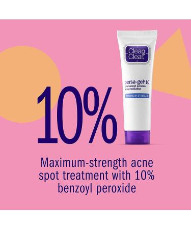 J&J Persa-Gel 10 Maximum Strength Acne Treatment 1oz - Clean & Clear Exclusive Edition - Buy Online on GoSupps.com