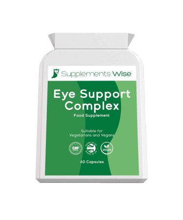 Natural Eye Complex - Eye Vitamins with Lutein and Zeaxanthin - 60 Capsules with Bilberry Pine Bark and More - Vision and Macular Support Supplement - Vegan Eye Health Tablets - Eyesight Pills