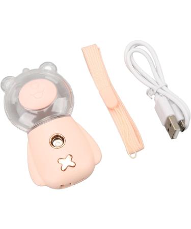 Nano Sprayer Cute Shape DC5V 300ML Moisturizing Skin Nano Mister Handheld 3 Minute Timing with Lanyard for Office Pink - Buy Online on GoSupps.com