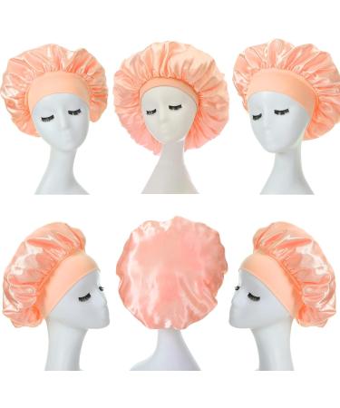 Satin Silk Hair Bonnet for Sleeping - Wide Band Night Cap for Women & Girls - Elastic Hat for Black & Curly Hair - 1pcs Bloody Tooth - Buy Online on GoSupps.com
