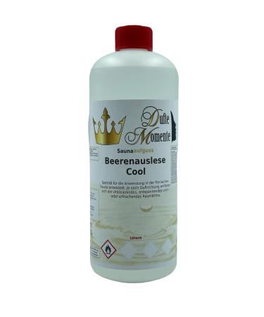 Sauna infusion concentrate Beerenauslese Cool - 1 litre in HDPE bottle with dropper cap and child safety lock