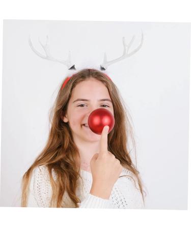 ABOOFAN 2 Pairs Christmas Flocked Antlers Hair Clips Headbands Handmade Diy Materials Headdress Diy Parts Diy Simulated Antlers Diy Deer Horn Hair Accessories White Artificial Flocking - Buy Online on GoSupps.com