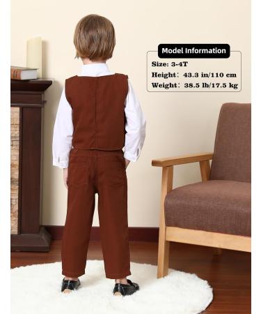 Mint Green Baby Boys Gentleman Suit Set | Brown | 2-3 Years - Buy Online on GoSupps.com