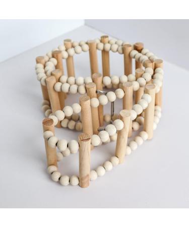 20-Piece Wooden Bird Ladder Bridge Toys - Climbing Accessories for Parrots Cockatoos Hamsters & Rats (115 cm) - Buy Online on GoSupps.com