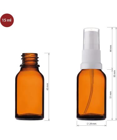 Buy Handsunity 15ml Amber Glass Spray Bottle Set - 6 pcs with Atomizers & 17 Accessories for Pharmacy Use | International Shipping Available - Buy Online on GoSupps.com