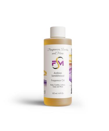 Arabian Sandalwood Fragrance Oil - 4 Fl Oz Plastic Bottle (120ml) 4 Fl Oz (Pack of 1)
