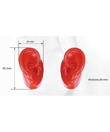 Soft Silicone Ear Model - Imitation Real Ear Model - for Body Jewelry Simulation Display Props Jewelry Display Earrings Practice Piercing Tools (Pink) - Buy Online on GoSupps.com
