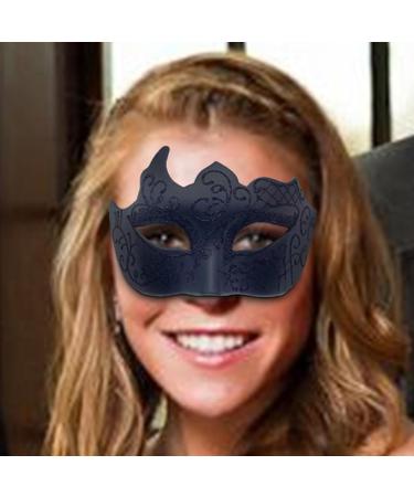 Niktule Mens Masquerade | Cosplay Half Face Prom Masquerade | Antique Fashion Accessories for Bar Wedding Carnival Ball Black - Buy Online on GoSupps.com