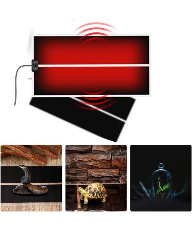 TIHOOK Terrarium Heating Mat 2 PCS 5W Reptile Heating Pad with Temperature Control Heating Mat for Reptiles Turtle Snake Lizard Gecko Spider 5W/7W/14W/20W/28W/35W - Buy Online on GoSupps.com