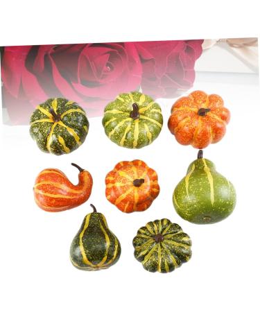 Ciieeo 8pcs Pumpkin Decor Halloween Pumpkin Halloween Fake Fruit Fall Pumpkins Decoration Foam Pumpkin Halloween Mini Pumpkin Microgreens Water Bird Whistle Decorate Artificial - Buy Online on GoSupps.com