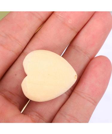 Toyvian 50 Pieces Peach Heart Spacer Circle Pearls - Unfinished Valentine Garland for Jewelry & Mini Decorations - 2x2cm Wooden Child Craft Supplies - Buy Online on GoSupps.com