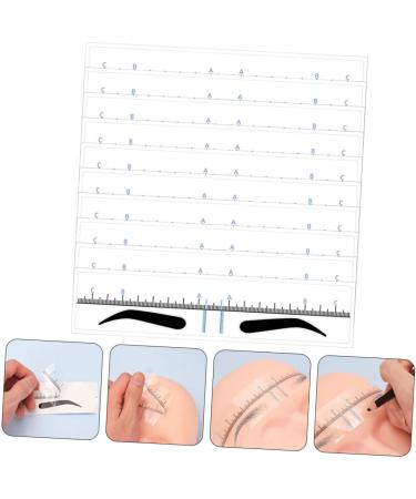 DOITOOL 50pcs Eyebrow Positioning Ruler Stickers Eyebrow Shaper Kit Eyebrow Ruler Disposable Set - Buy Online on GoSupps.com