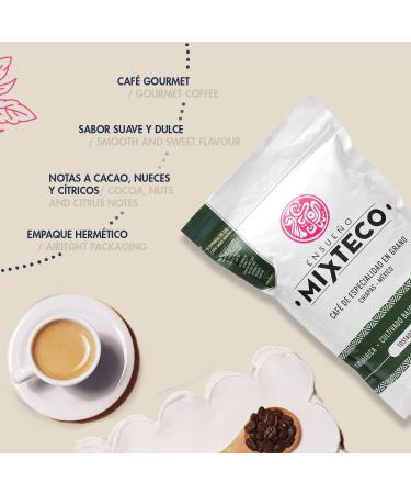 Ensue o Mixteco - Pack of 2 Sachets of Coffee Beans - Specialty Coffee 460 g + Natural Roasted Coffee 500 g - 100% Arabica Coffee - Artisanal Production - Origin Mexico - Buy Online on GoSupps.com