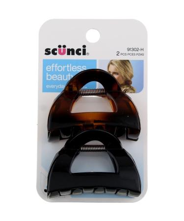 Scunci 9130203h048 Clutch Jaw Clips Assorted Colors  1.6 Ounce