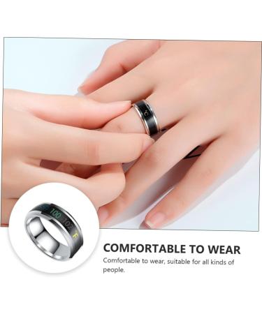 ABAODAM 2 STK Sensitive Couple Ring - Modern Men's Jewelry Stylish Cock Ring Delicate Temperature Lover's Ring - Adjustable Sizes (1.74x1.74cm) - Perfect Gift for Him - Buy Online on GoSupps.com