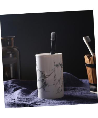 Goohochy Mouthwear Cup - Multi-Purpose Toothbrush & Teaspoon Holder | Stylish Ceramic Bathroom Storage for Ceramics Lovers - Buy Online on GoSupps.com