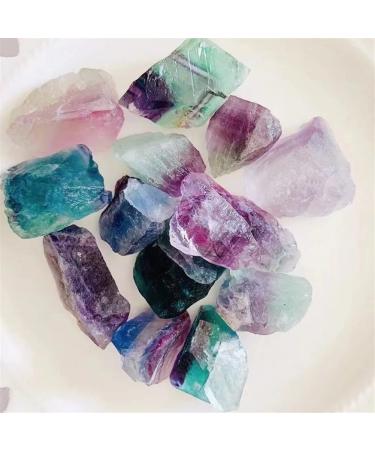 200g Crystals Raw Specimen Natural Rainbow Fluorite Quartz Rough Stone for Home Decor Suitable for Home Crystals Ornaments Stone Mineral Specimen