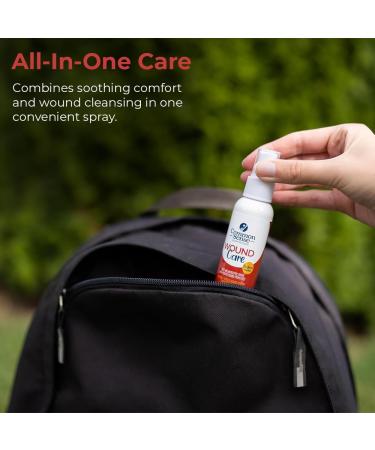 Common Sense Wound Care Antiseptic Spray by Smart First Aid Cleansing Spray for Minor Cuts Scrapes and Burns Helps Ease Pain 3 Pack (2 fl. oz) 2.0 Fl Oz (Pack of 3) - Buy Online on GoSupps.com