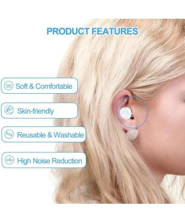 Concert Ear Plugs for Noise Reduction - 40dB Sleeping & Travel Earplugs - 10 Pairs C-blue - Buy Online on GoSupps.com