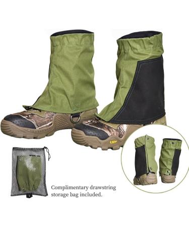 TATACLEA - Short Leg Gaiters,Shoe Covers,Hiking Gaiters,Lightweight and Adjustable - Waterproof,for Men and Women Hiking, Mountaineering,Walking, Hunting - Army Green and Black - Buy Online on GoSupps.com