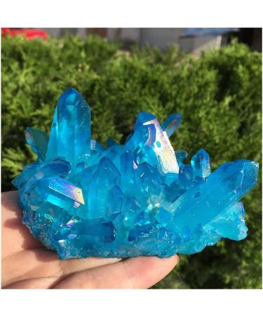Stone Crafts Aura Crystal Cluster Angel Aura Titanium Quartz Crystal Stunning Rainbow Minerals ZJGIDTEM (Size : 250-280g) - Buy Online on GoSupps.com